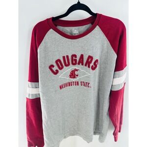 Knights Apparel Washington State Cougars Raglan Pullover Sweatshirt XXL‎